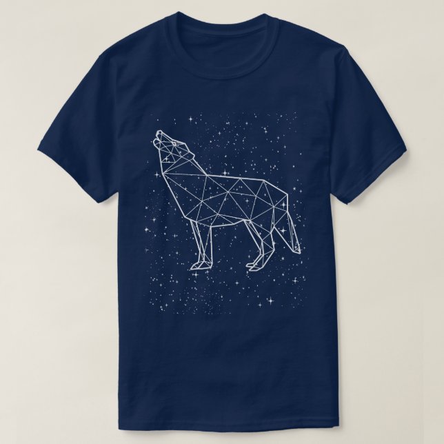 Camiseta Wolf ZodiacSinal Astrológico Horoscópio (Frente do Design)