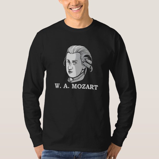 Camiseta Wolfgang Amadeus Mozart  Composer of Famous Austri (Frente)