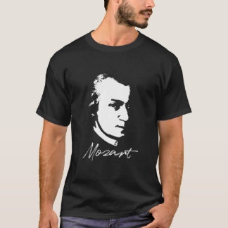 Camiseta Wolfgang Amadeus Mozart Retrait Composto Clássico