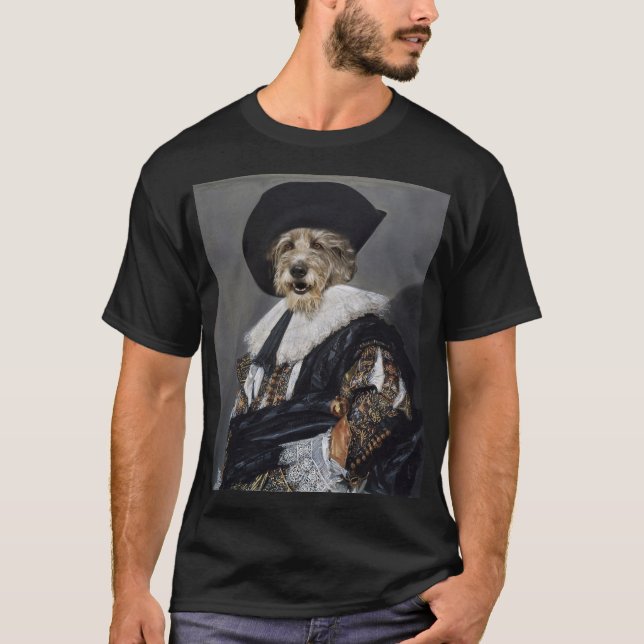 Camiseta Wolfhound Renaissance Dog Art T-Shirt (Frente)
