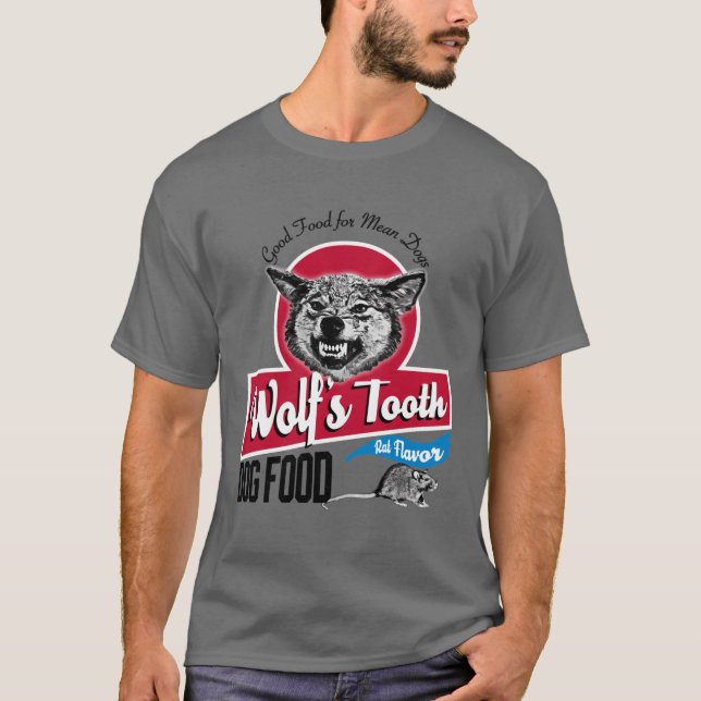 Camiseta Wolfsooth Dog Food family funny (Frente)