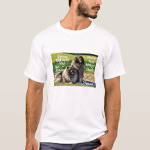 Wolfssprit-Keeshond Dog Raça T-Shirt