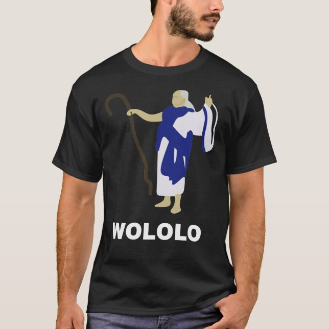 Camiseta Wololo (Azul) Clássico T-Shirt (Frente)