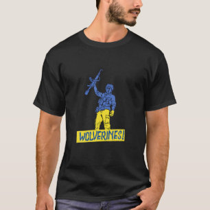 Camiseta Wolverines Apoia Ucrânia, Ucrânia Wolverines Love