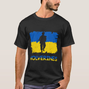 Camiseta Wolverines Apoiam a Ucrânia Apoiam a Ucrânia Stand