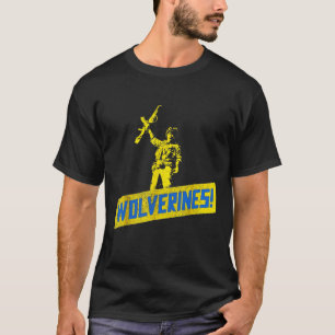 Camiseta Wolverines Apoiam a Ucrânia Ficam Com a Ucrânia Uc