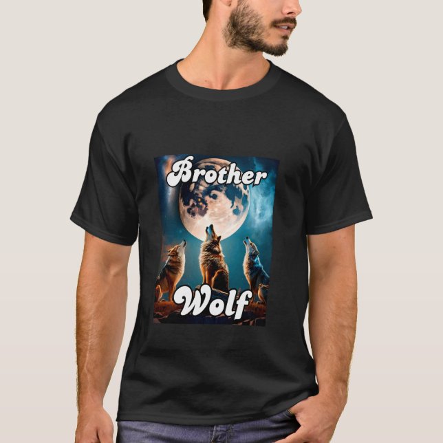 Camiseta Wolves da Tribo Correspondente do Wolf Camping Pac (Frente)