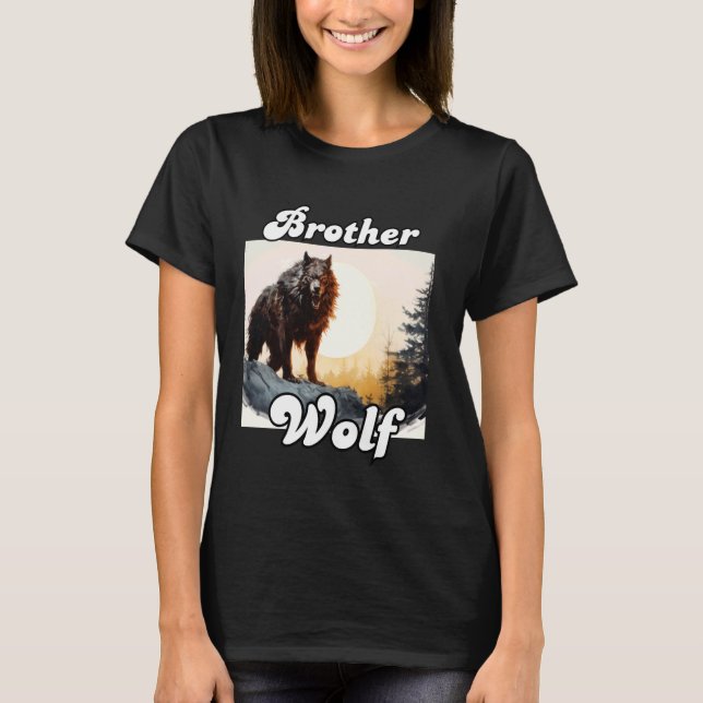 Camiseta Wolves da Tribo Correspondente do Wolf Camping Pac (Frente)