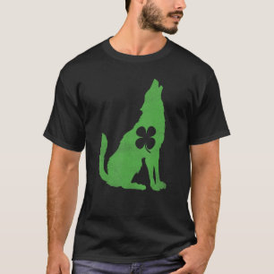 Camiseta Wolves Dia de São Patrício Shamrock Irish L