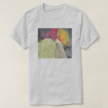 Wolves Howling Against a Galaxy Sky