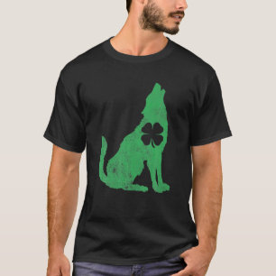 Camiseta Wolves Wolf Gift Dia de São Patrício Shamrock Sant