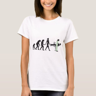 Camiseta woman female evolution of dentist