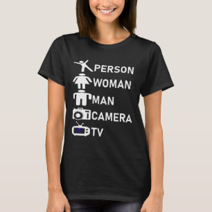 Camiseta Woman Man Camera Tv Go Vote 2020