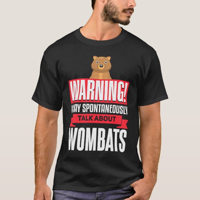 Camiseta Womba Falando Sobre Wombats Animal Wombat (Frente)