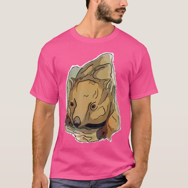 Camiseta Wombat Abstrato (Frente)