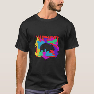 Camiseta Wombat Animal Mosaik Quebra-cabeça