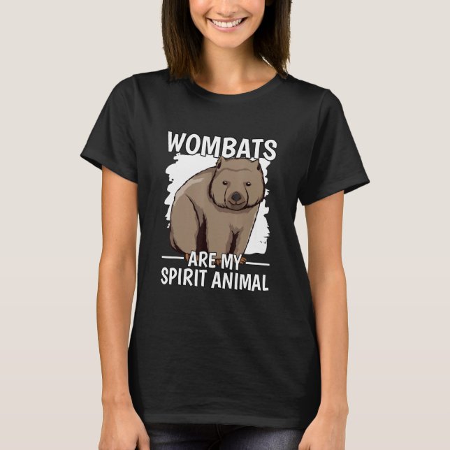 Camiseta Wombat Cita Que As Mulheres Da Austrália São O Meu (Frente)