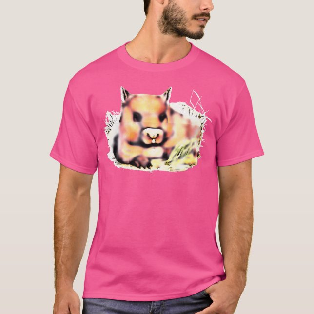 Camiseta Wombat Comic em Descanso (Frente)