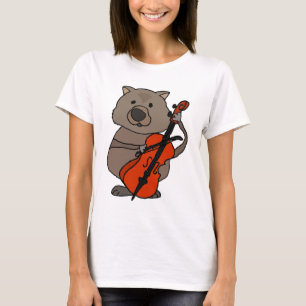 Camiseta Wombat engraçado que joga desenhos animados do
