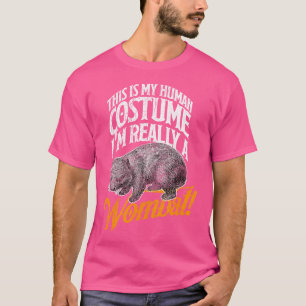Camiseta Wombat Human Funny Wildlife Ideia