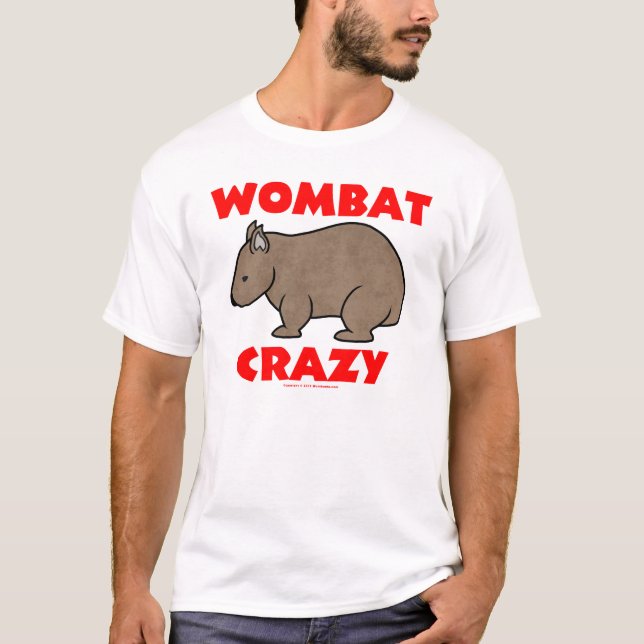 Camiseta Wombat louco (Frente)
