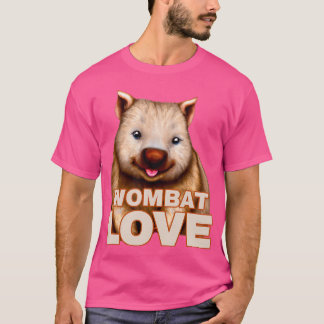 Camiseta Wombat Love Happy Australian Amante de os animais
