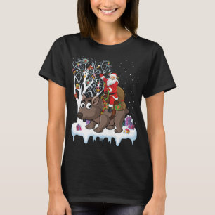 Camiseta Wombat Lover Xmas Gift Papais noeis Andando no Nat