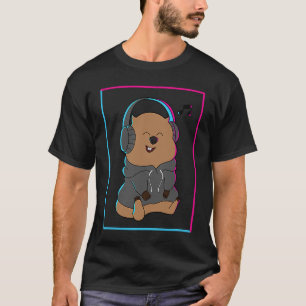 Camiseta Wombat Music Notes Musical Cute Rodent