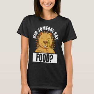 Camiseta Wombat Precisa de Comida Citação Roedor Animal Fof