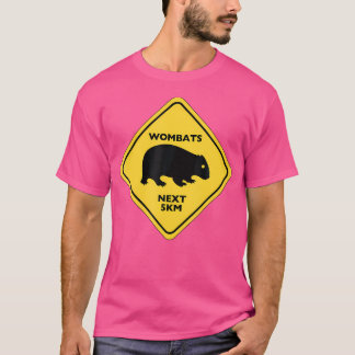 Camiseta Wombat - Sinal de Aviso Engraçado
