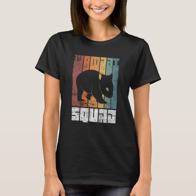 Camiseta Wombat Squad Cute Australian Wildlife Rodent Anima (Frente)