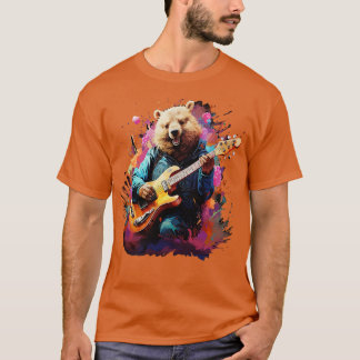 Camiseta Wombat tocando violão