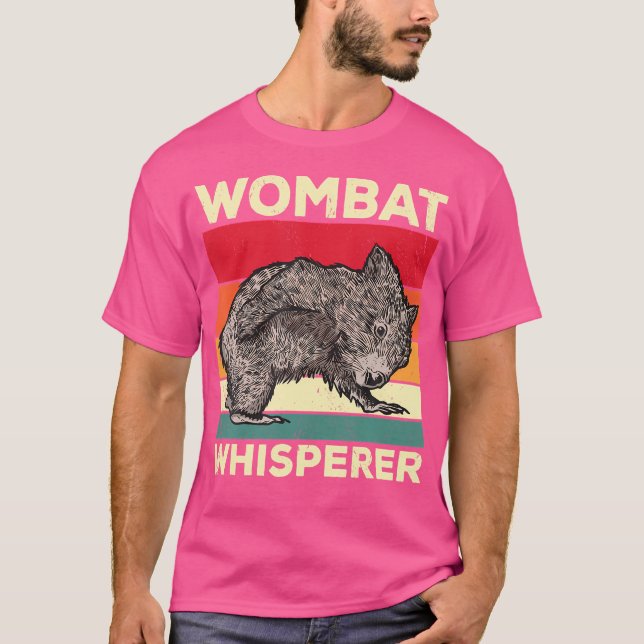 Camiseta Wombat Whisperer Funny Wombat Dizendo (Frente)