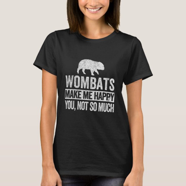 Camiseta Wombat Wombat Quote Retro (Frente)