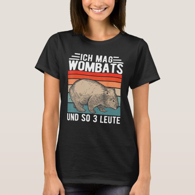 Camiseta Wombat Wombats Austrália Marsupial Gift (Frente)