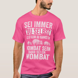 Camiseta Wombat Zoo Animal Marsupial Lover