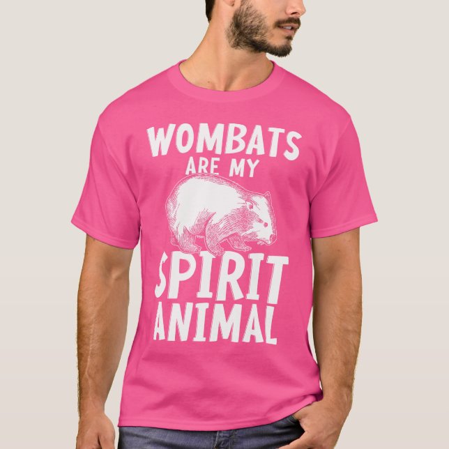 Camiseta Wombats Funny Loves Wombat (Frente)