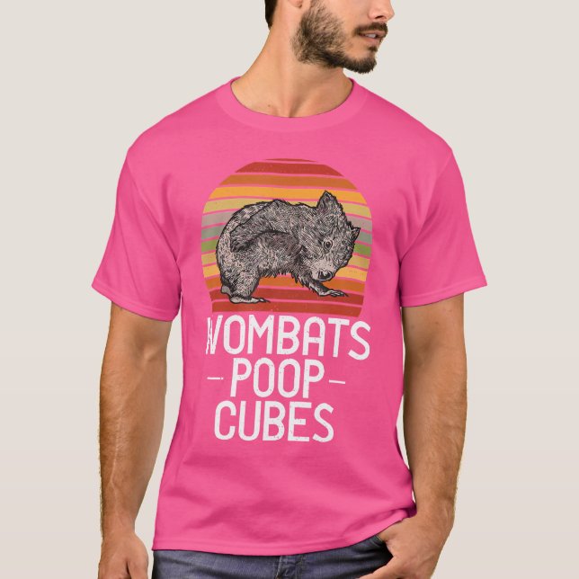 Camiseta Wombats Poop Cubes ama Wombat (Frente)