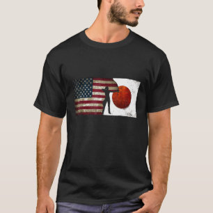 Camiseta Women Archery Estados Unidos Bandeira Japão Grunge