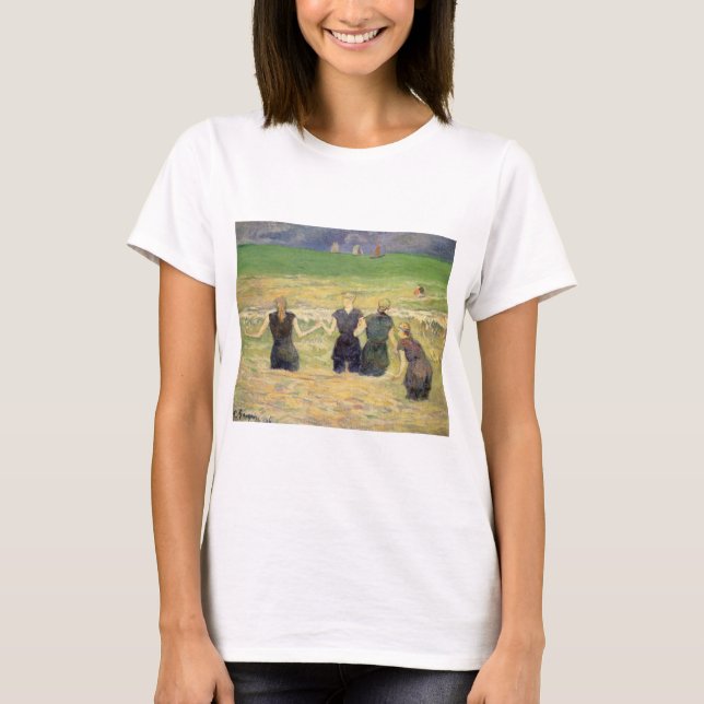 Camiseta Women Bathing Dieppe por Paul Gauguin (Frente)