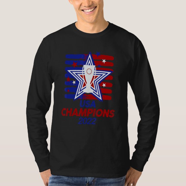 Camiseta Women Championship Usa 2022 Champions Soccer Footb (Frente)