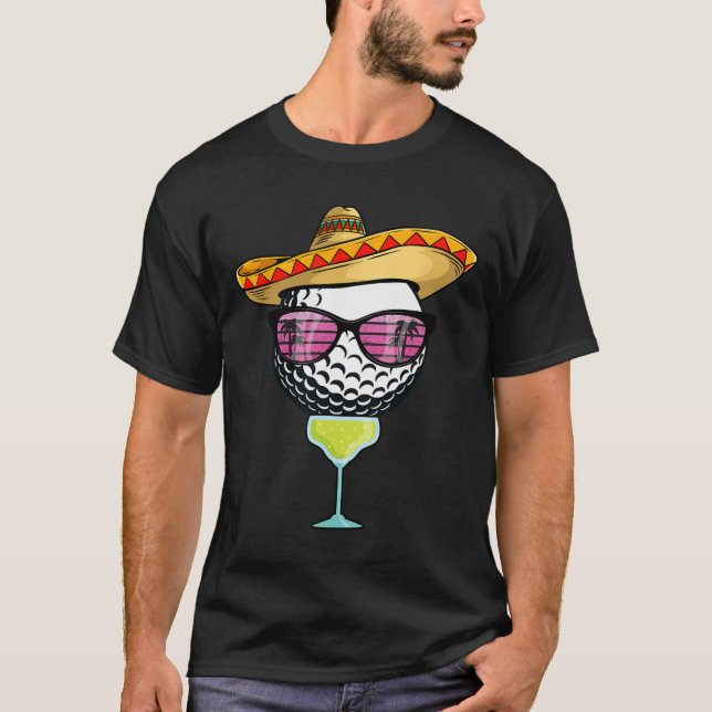 Camiseta Women Cinco De Mayo Golf Ball With Sombrero Margar (Frente)