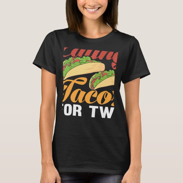 Camiseta Women Eating Tacos Pregnancy Announcement Pregnant (Frente)