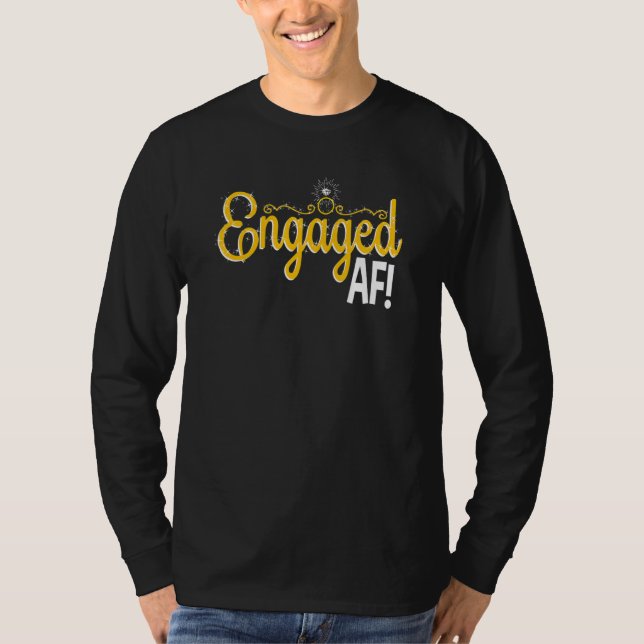Camiseta Women Engaged AF Bridal Engagement 2 (Frente)