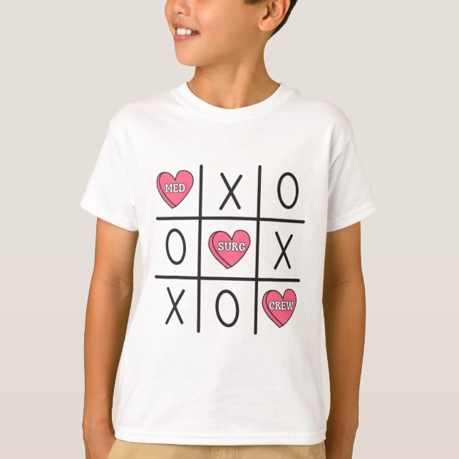 Camiseta Women Med Surg Nurse Valentine's Day Medical Surgi (Frente)