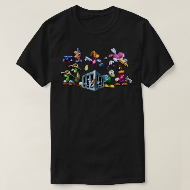 Camiseta Women Men Rayman Original Enemies (Frente do Design)