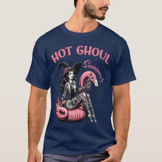Camiseta Women Mens Funny Halloween Hot Ghoul Summer Summer
