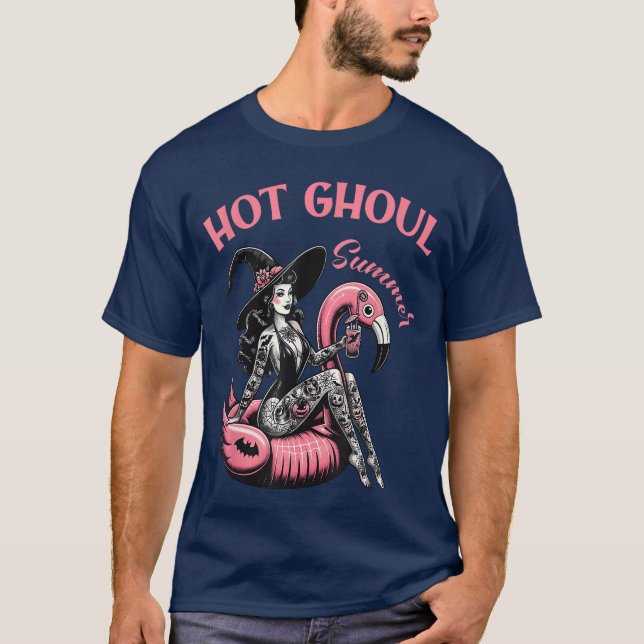 Camiseta Women Mens Funny Halloween Hot Ghoul Summer Summer (Frente)