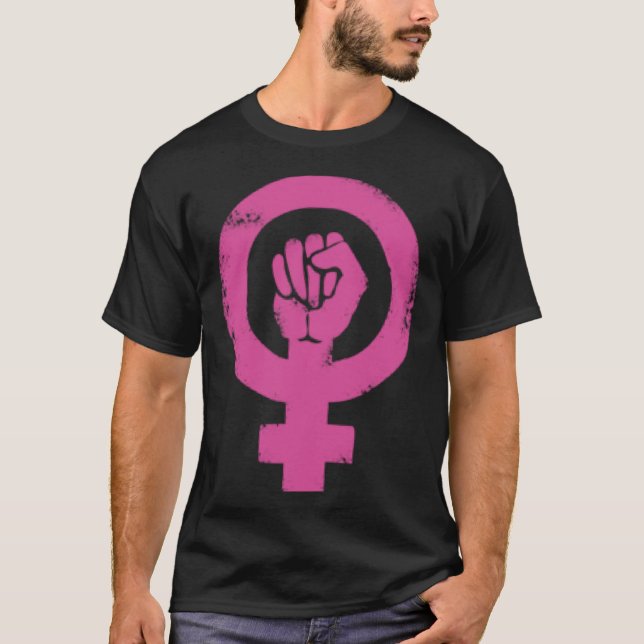 Camiseta Women Power Symbol International Women s Day Femin (Frente)