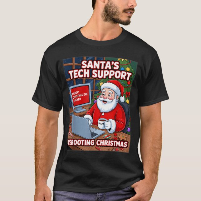 Camiseta women Rebooting Santa Support s Tech (Frente)